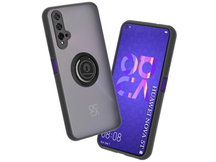 Techsuit Glinth puzdro pre Huawei nova 5T / Honor 20 – čierne