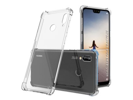 Techsuit Shockproof Clear Silicone puzdro pre Huawei P20 Lite – priehľadné