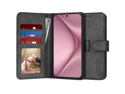 Techsuit Diary Book puzdro pre Huawei Pura 70 – čierne