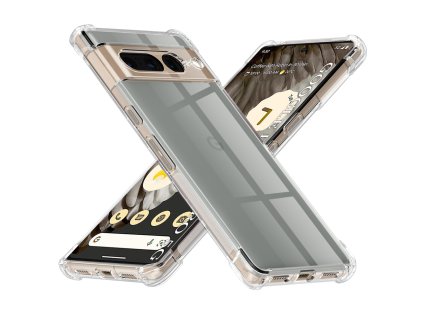 Techsuit Shockproof Clear Silicone puzdro pre Google Pixel 7 Pro – priehľadné