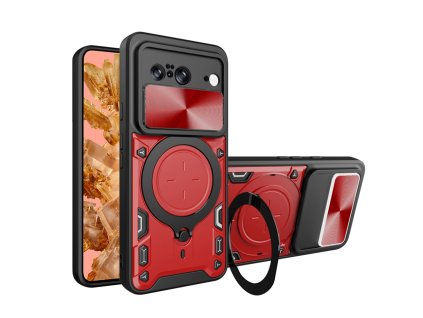 Techsuit CamGuard Pro puzdro pre Google Pixel 8 – červené