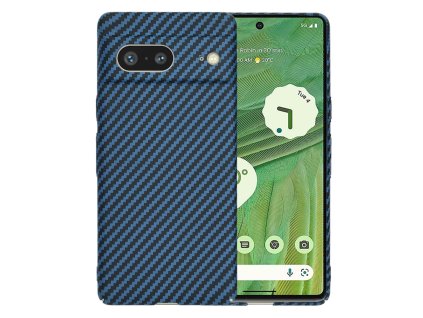 Techsuit Carbonite FiberShell puzdro pre Google Pixel 7 – Cyan