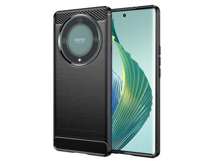 Techsuit Carbon Silicone puzdro pre Honor Magic5 Lite – čierne