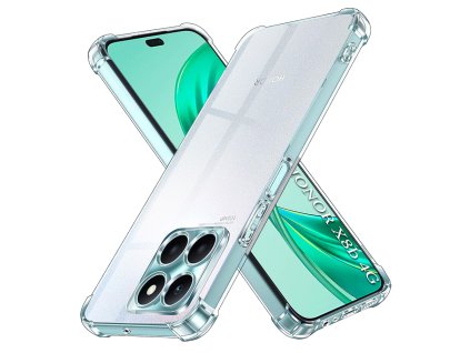 Techsuit Shockproof Clear Silicone puzdro pre Honor X8b – priehľadné