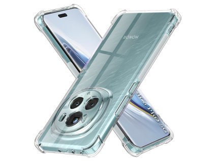Techsuit Shockproof Clear Silicone puzdro pre Honor Magic6 Pro – priehľadné