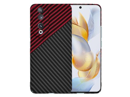 Techsuit Carbonite FiberShell puzdro pre Honor 90 – Red Vortex