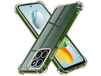 Techsuit Shockproof Clear Silicone puzdro pre Honor 200 Smart / X7c – priehľadné