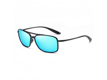 Techsuit Slnečné okuliare polarizačné TR90 (MM99) - ochrana proti UV žiareniu - svetlá čierna / ľadová modrá