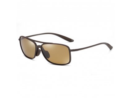 Techsuit Slnečné okuliare polarizačné TR90 (MM99) - UV ochrana - matná hnedá