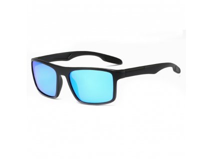 Techsuit Slnečné okuliare polarizačné TR90 (MM101) - UV ochrana - matná čierna / ľadová modrá