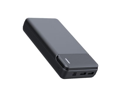 Power banka (PB-N2) - Duálne USB, LED indikátory stavu napájania, 20000 mAh - čierna