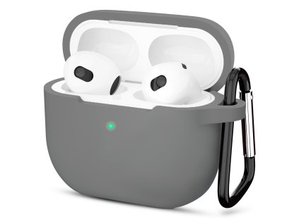 Techsuit Silicone puzdro pre AirPods 3 – ultratenké, hladké – sivé
