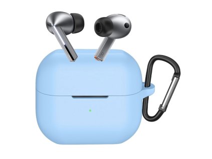 Techsuit Silicone puzdro pre Samsung Galaxy Buds 3 / 3 Pro – ultratenké, hladké – modré