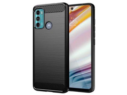 Techsuit Carbon silikónové puzdro na Motorola Moto G60 – čierne