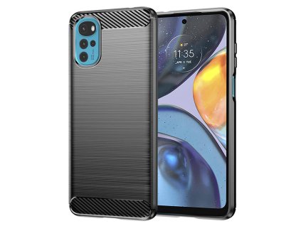 Techsuit Carbon silikónové puzdro na Motorola Moto G22 – čierne