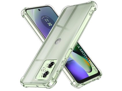 Techsuit odolné priehľadné silikónové puzdro na Motorola Moto G54 – priehľadné