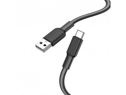 Hoco Datový kábel Jaeger (X69) - USB-A na USB Type-C, 3A, 1 m - čierny / biely