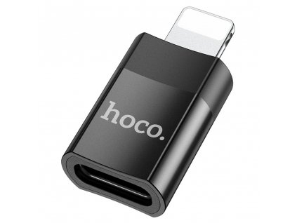 Hoco Adaptér OTG (UA17) - Lightning na USB typu C, Plug & Play, 2A - čierny