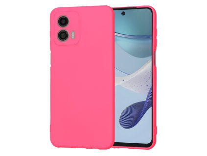 Techsuit SoftFlex puzdro na Motorola Moto G53 – žiarivo ružové
