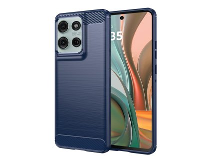 Techsuit Carbon silikónové puzdro na Motorola Moto G75 – modré