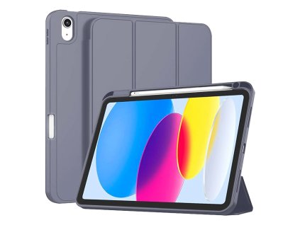 Techsuit – Flex Trifold skladacie puzdro s držiakom na stylus pre iPad 10 (2022) 10.9 / 11 (2025) – fialové