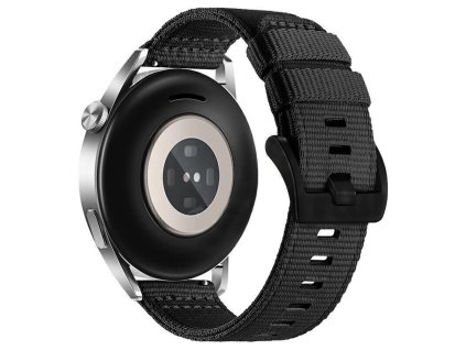 Techsuit – Watchband 20 mm (W070) remienok pre Samsung Galaxy Watch 4/5/Active 2, Huawei Watch GT 3 (42 mm)/GT 3 Pro (43 mm) – čierny