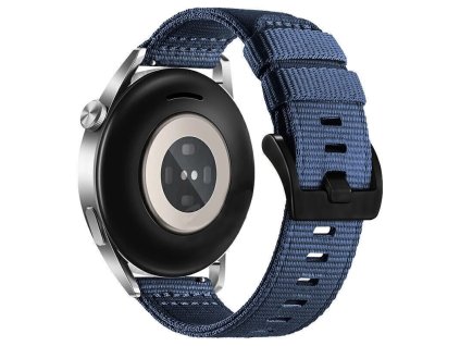 Techsuit – Watchband 22 mm (W070) remienok pre Samsung Galaxy Watch (46 mm)/Watch 3/Gear S3, Huawei Watch GT/GT 2/GT 3 (46 mm) – tmavomodrý