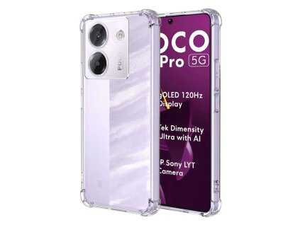 Techsuit – Shockproof Clear Silicone priehľadné silikónové ochranné puzdro pre Xiaomi Poco M7 Pro 5G – priehľadné