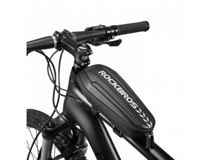 RockBros Úložná taška (B61) - pre horný predný rám bicykla, elektrobicykle, pevná škrupina, rýchlomontážny systém, 1,5 l - čierna
