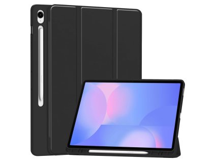 Techsuit – Flex Trifold – ochranný obal na Samsung Galaxy Tab S10 FE Plus s držiakom na pero – čierny