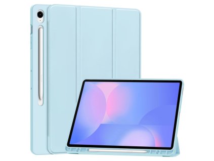 Techsuit – Flex Trifold puzdro s držiakom pera pre Samsung Galaxy Tab S10 FE Plus – nebesky modré