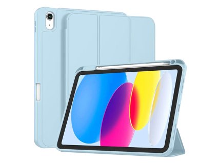 Techsuit – Flex Trifold puzdro s držiakom pera pre iPad 10 (2022) 10.9 / 11 (2025) – nebesky modré