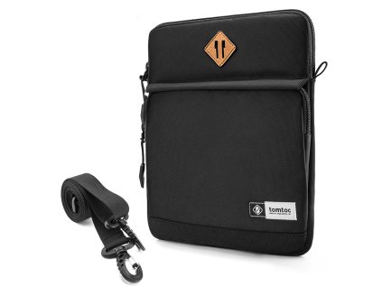 Tomtoc - Tablet Shoulder Bag (B20A1D1) - with Corner Armor, Wear-Resistant, 11″ - Black