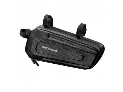 RockBros Úložná taška (30180001001) - pre horný predný rám bicykla, elektrobicykle, s pevným plášťom, rýchloupínací systém - čierna