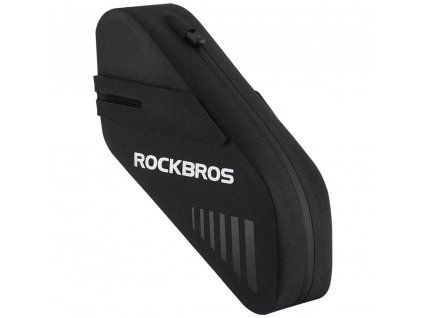 RockBros Úložná taška (30130078002) - pre sedlo, s rýchloupínacím systémom, vodotesná ochrana, 0,6 l - čierna
