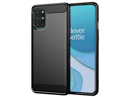 Techsuit – Carbon Silicone puzdro na OnePlus 8T – čierne