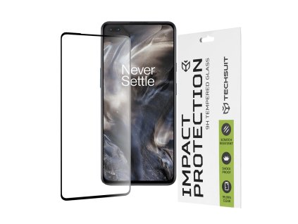 Techsuit – 111D Full Cover tvrdené sklo s celoplošným lepením na OnePlus Nord – čierne