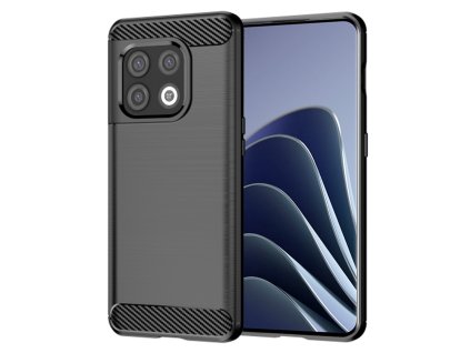 Techsuit – Carbon Silicone puzdro na OnePlus 10 Pro 5G – čierne