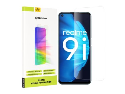 Techsuit – Clear Vision ochranné sklo na Realme 9i / 9 5G / 9 Pro / 8i / Narzo 50 / Oppo A76 / A96 / OnePlus Nord CE 2 Lite 5G – transparentné