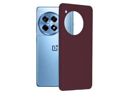 Techsuit – Soft Edge Silicone puzdro na OnePlus 12R – slivkovo fialové