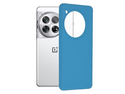 Techsuit – Soft Edge Silicone puzdro na OnePlus 12 – džínsovo modré