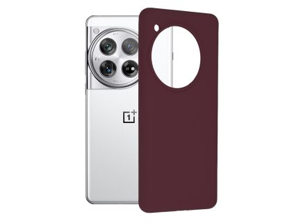 Techsuit – Soft Edge Silicone puzdro na OnePlus 12 – slivkovo fialové