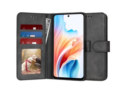 Techsuit – Diary Book puzdro na Oppo A79 5G / OnePlus Nord N30 SE – čierne