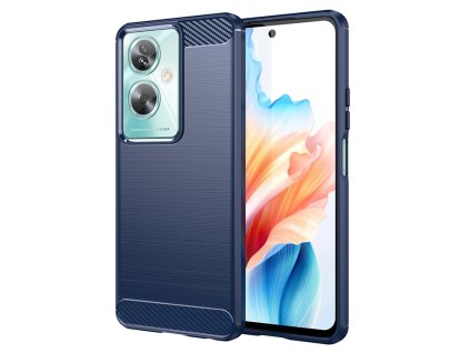 Techsuit – Carbon Silicone puzdro na Oppo A79 5G / OnePlus Nord N30 SE – modré