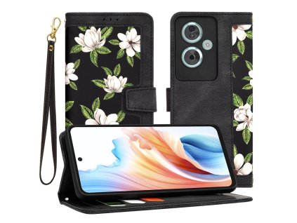 Techsuit – FlipCraft puzdro na Oppo A79 5G / OnePlus Nord N30 SE – Flowers of the Dawn