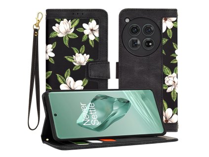 Techsuit – FlipCraft puzdro na OnePlus 12 – Flowers of the Dawn