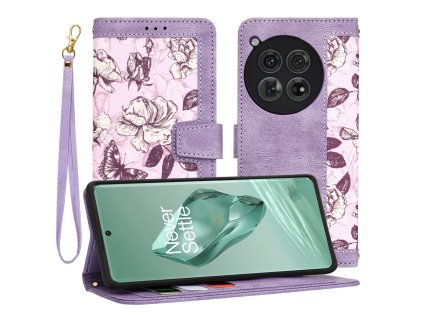 Techsuit – FlipCraft puzdro na OnePlus 12 – Mysterious Purple