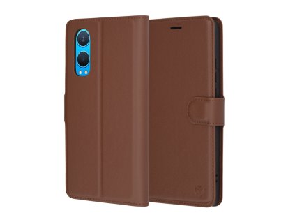 Techsuit – Leather Folio puzdro na OnePlus Nord CE4 Lite – hnedé