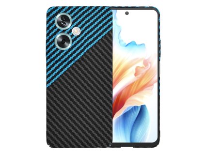 Techsuit – Carbonite FiberShell puzdro na Oppo A79 5G / OnePlus Nord N30 SE – pulzujúce modré