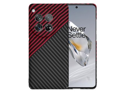 Techsuit – Carbonite FiberShell puzdro na OnePlus 12 – vírivá červená